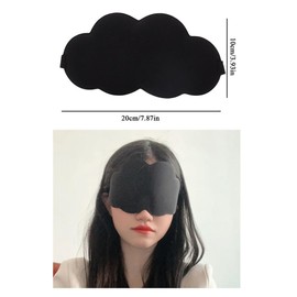 DeaHea 2 Pack Sleep Eye Masks 3D Contoured Cup Sleeping Mask Cloud Shaped Soft Complete Light Blocking Blindfold Sleep Mask for Back and Side Sleeper Travel Airplane Train Trip Nap