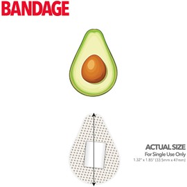 BioSwiss Novelty Bandages Self-Adhesive Funny First Aid, Novelty Gag Gift 24PCS (Avocado)