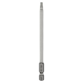 HARFINGTON T20 Torx Head Screwdriver Bit 1/4" Hex Shank 4.3" (110mm) Long Magnetic No Hole Tip Tamper Proof 6 Point Star Screw Driver Drill Bits S2 Steel Industrial Power Screwdrivers