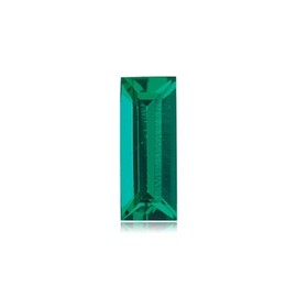 2.5x1.25 mm AAA Baguette Shape Lab Created Emerald (1 pc) Loose Gemstone