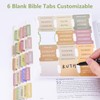 Qmoso Bible Tabs, 72 Laminated Bible Tabs for Women and