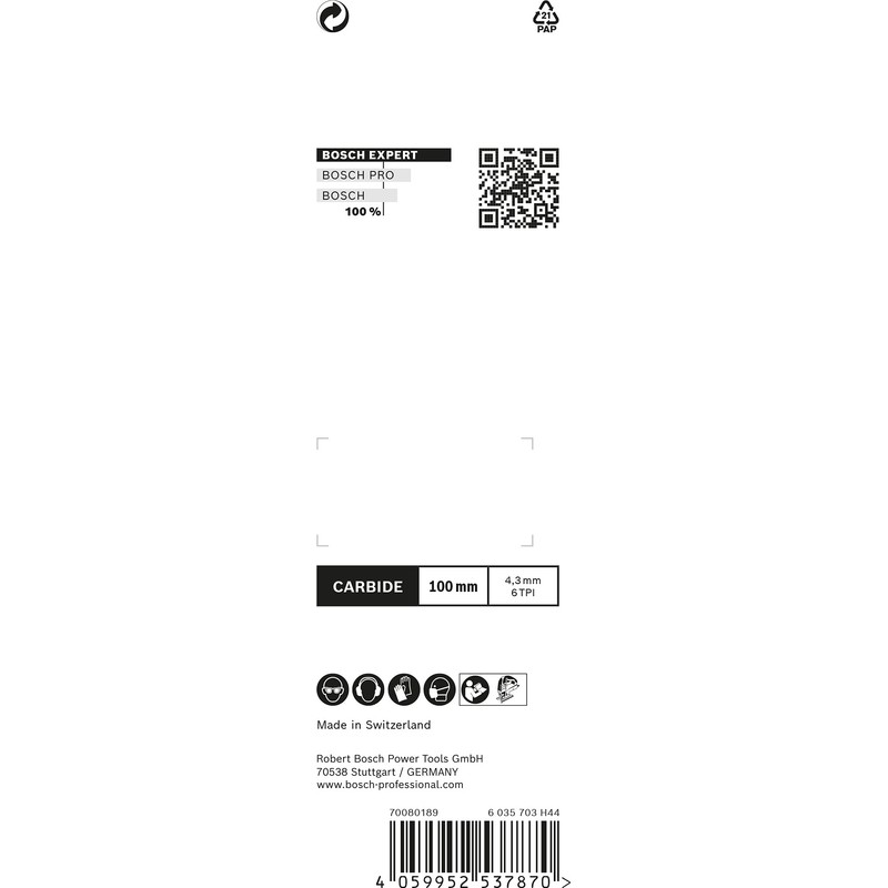 Bosch 2 x Expert Fibre Plaster T141HM Jigsaw Blade (for