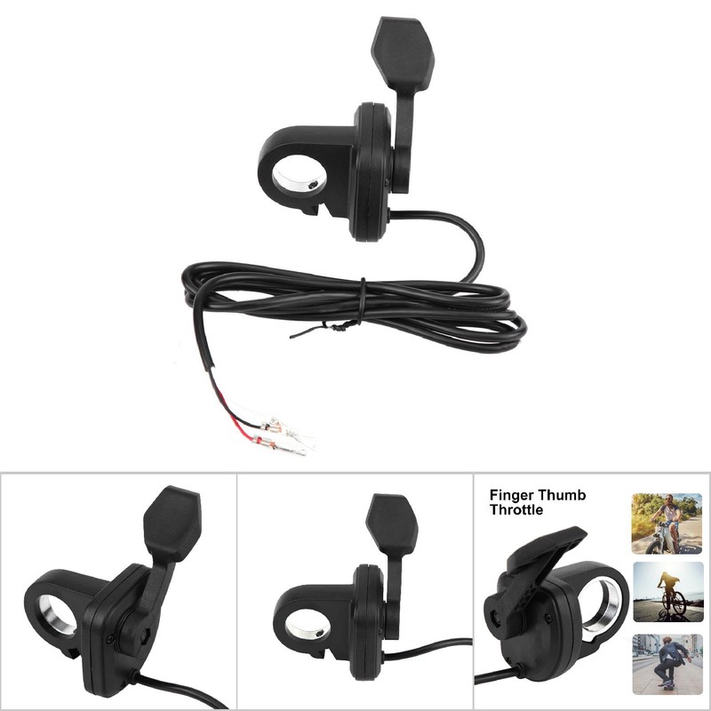 Finger Thumb Throttle Ergonomic Design 20-22mm DIA Handlebar for Electric