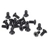 sourcing map M3.5 x 8mm Phillips Screw Fastener Black for
