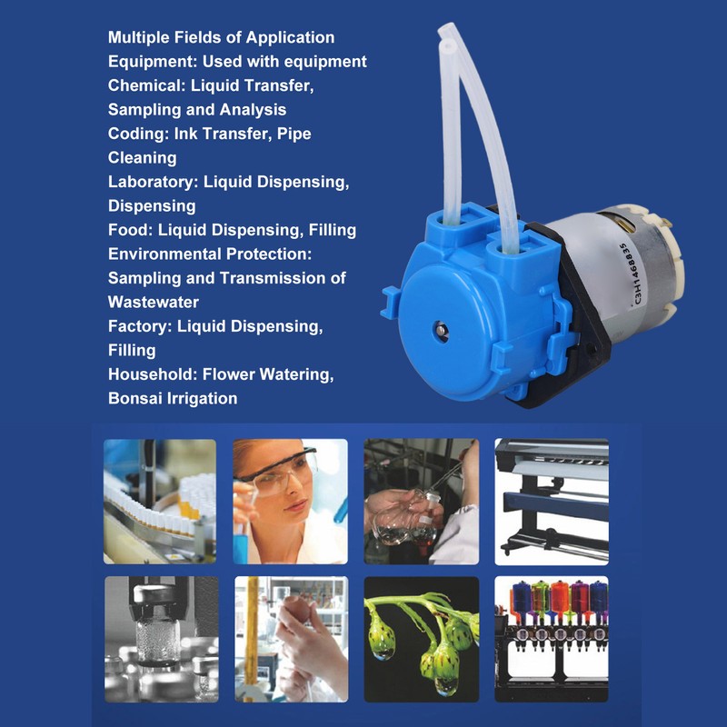 Mini Peristaltic Pump Small Liquid Dosing Pump for Aquarium Laboratory