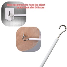 Xiaokeis Net Curtain Wire White Hanging Window Cord Cable Kit 2-4 Meters Curtain String with Self-Adhesive Hook Eyes for Curtain Rod,78.74inch