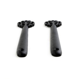 Renovator's Supply Stair Carpet Runner Holder Clip Solid Aluminum Pair Black Gloss Finish