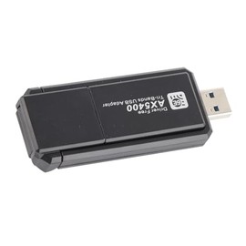 CCYLEZ Adaptador de Tarjeta Inalámbrica, Tarjeta de Red WiFi Tri Banda, Adaptador de Red WiFi 6E USB3.0 802.11ax, Bandas de Soporte 2.4GHz, 5GHz y 6GHz, hasta 5400MBPS. Compatible con