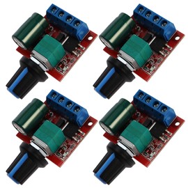 Create idea 4PCS Mini DC Motor PWM Speed Controller DC 5V-35V 5A Speed Adjustable Switch Module PWM DC Motor Speed Switch Controller LED Volt Regulator