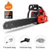 COOCHEER Gas Chainsaw Powered 62CC, 3.5-HP 2-Cycle Gas Chainsaw 20