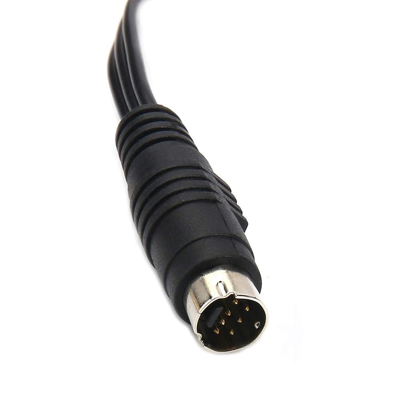Rosebe Convenient Conversion Cable, 7-Pin Mini-DIN Male to Composite Female