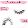 SONAFEEL Natural Wispy Lashes Cat Eye Lashes Clear Band 13mm