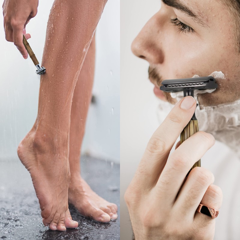 Double Edge Safety Razor Black | Bamboo Handle| Safety Razor