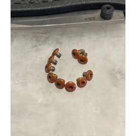 DH Translucent Orange Screws Set For Benchmade Bugout 535 & Bailout 537 Knife 10pcs