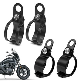 2 pares de soportes de montaje de señal de giro para motocicleta, soportes universales de metal para motocicleta, abrazaderas de soporte de indicador de luz de señal de giro, abrazaderas de