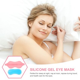 Baluue 1set Sleeping Eye Mask Cold Compress Elastic Lightproof Gel Eye Cover for Relaxation for Travel and Daily Use and Enhancing Sleep Quality