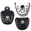 Odyssey 2 Ball Mallet Magnetic Skull Studs Putter Cover Headcover