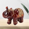 Elephant Statue Durable Resin Cute Elegant Attract Wealth Round Corner