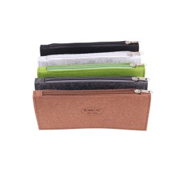 RAIKOU Foldable Felt Multifunction Bags Foldable Felt Wallet Money Bag Pen Bag School Pencil Case Key Bag CD Transport Bag (Grey)