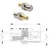 exgoofit F Type to SMA Male Female Coax Connector Coaxial