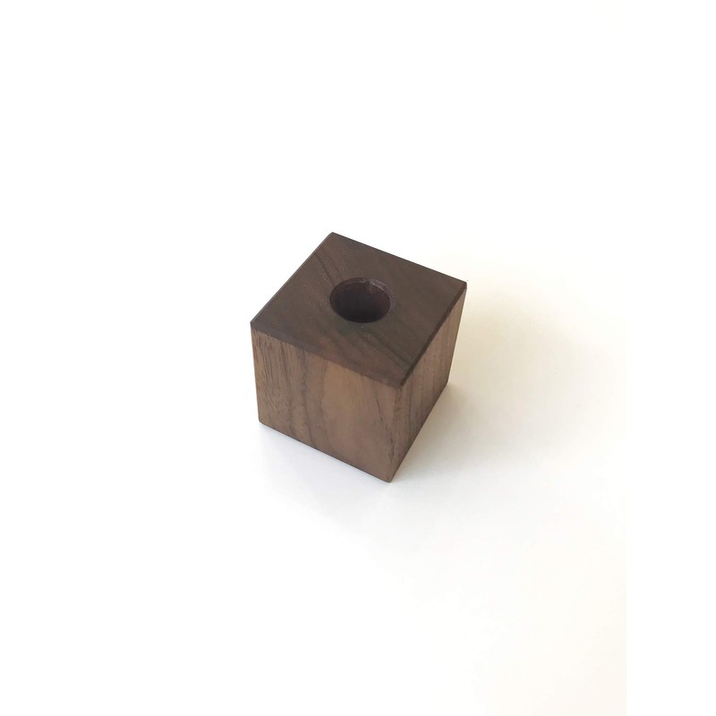 KATOMOKU Building Blocks Pen Holder Wood Brown Ploom TECH Stand