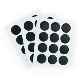 Furndiy 21mm 72 Pcs Black Self-Adhesive Screw Cover Caps - Screw Hiding - Screw Hole Cover Caps - Nail Cover - Screw Hole Stickers - Based in USA (Black, 7/8" - 21mm)