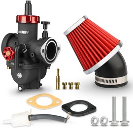 NIBBI PE26 Carburetor with 48mm Air Filters Kit,PE26mm FL Motorcycle Carb Fit for 150cc-200cc Dirt Bike Pit Bike Apollo TaoTao Lifan Kayo Honda SSR Motor