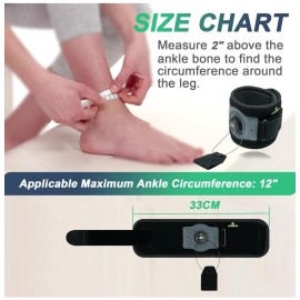 JOMECA JOWECA drop foot brace reel-adjust Drop Foot Support.Fit Women/Man. 2 Gray-Black