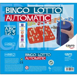 Cayro – Bingo – ab 6 Jahren – automatisches Modell – lustiges Tischspiel – für Kinder und Erwachsene – inklusive 48 verschiedenen Karten – ideal für 2 bis 8 Spieler