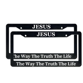 Jesus The Way The Truth The Life | Christian License Plate Frame (Pack of 2)