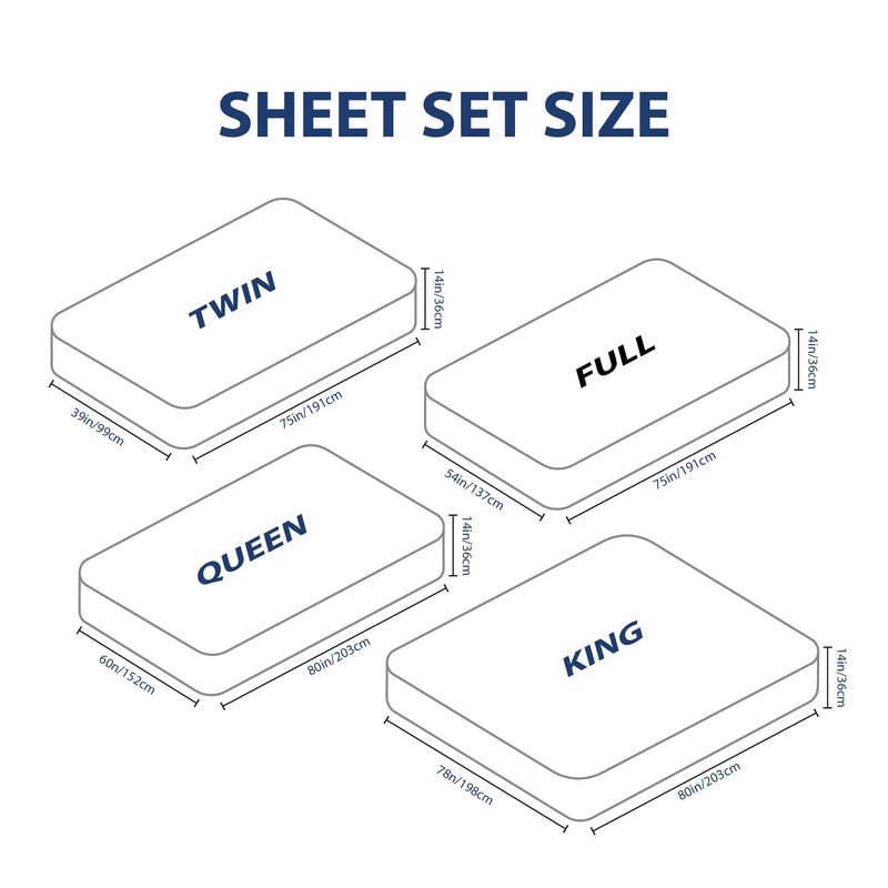 Cathay Home Queen Double-Sided Organizer Pocket Fitted Smart Sheet -