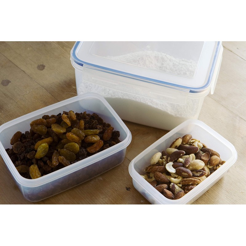 Addis 503042 Clip & Close Rectangle Food Storage Set, 3