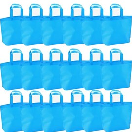 CUSKENA 36-Pack Tote Bags Multipurpose Reusable Grocery Bag (Baby blue Colors 36 Pack)