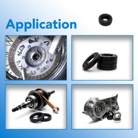 Parts and Parts Radial Shaft Seal 8 x 16 x 5 mm, AS/TC/BASL/WAS, DIN 3760 Seal Ring, NBR 70, Heat & Chemical Resistant, Ideal for Engines, Pumps, Gearboxes & Industrial Applications