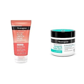 Gel Limpiador Facial Neutrogena Deep Clean Intensive Toronja Ácido Salicílico 60 ml  Crema Hidratante Facial Mate 3 en 1 Face Care Intensive D...     