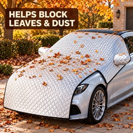 Universal Car Windshield Snow Cover for SUV and Sedan, Waterproof Frost and Ice Shield