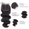 Nervoss Body Wave 3 Bundles with Closure 100% Unprocessed Brazilian