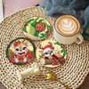 8 Pcs Christmas Diamond Art Coasters Kits with Holder, Diamond