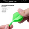 CyeeLife Integrated Dart Shaft and Flights Standard Shape,Dart Accessory Black/Red/Blue/Green/Yellow