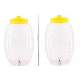 Barril Vitrolero De Plástico Con Llave 10 Lt 2 Piezas