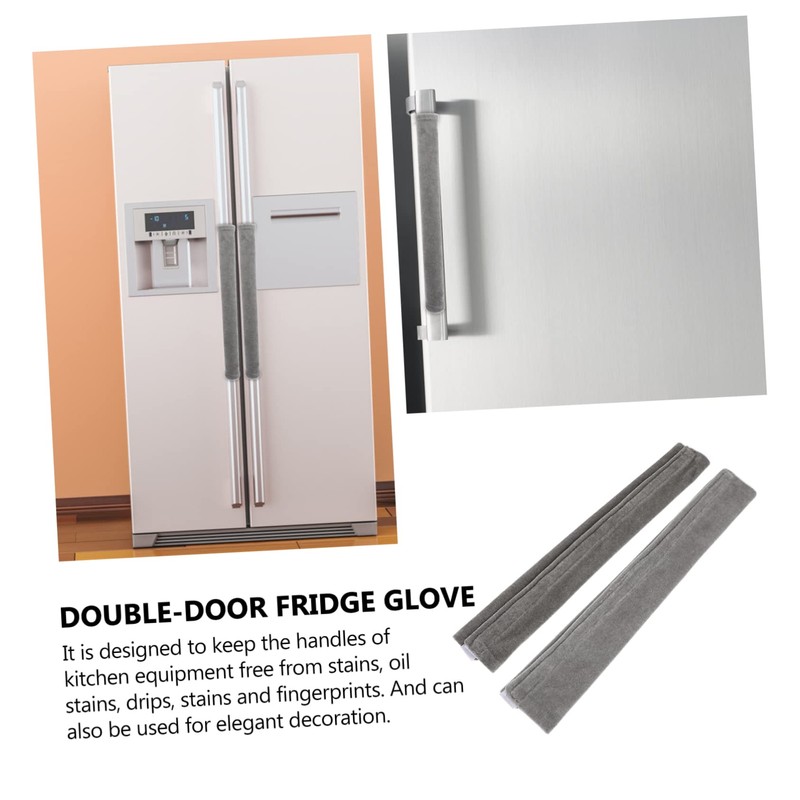 Mipcase 2Pieces Refrigerator Handle Cover Durable Kitchen Appliance Protector for