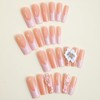Extra Long Press on Nails Square Coffin Fake Nails Nude