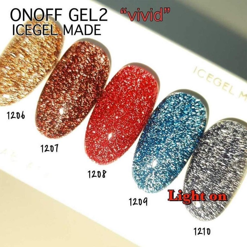 ICE GEL ABLACK FLASH ON OFF GEL 1208 0.1 oz