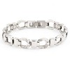 Energetix 4you 5691 Lucky Horseshoe Stainless Steel Energy Magnetic Bracelet