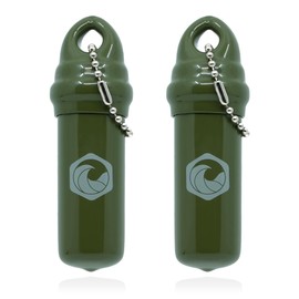 SEAHIVE Floating Keychain (2 pack) - Boat Key Float with Waterproof Safety Container - Pontoon, Fishing, Kayak, Dry Bag Accessories key chain holder (Army Green)