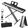 Ktaxon 88 Key Foldable Electronic Keyboard Piano Set, Semi-Weighted Electric