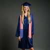 USA And Puerto Rico Flag Graduation Stole, Satin Embroidery Graduation