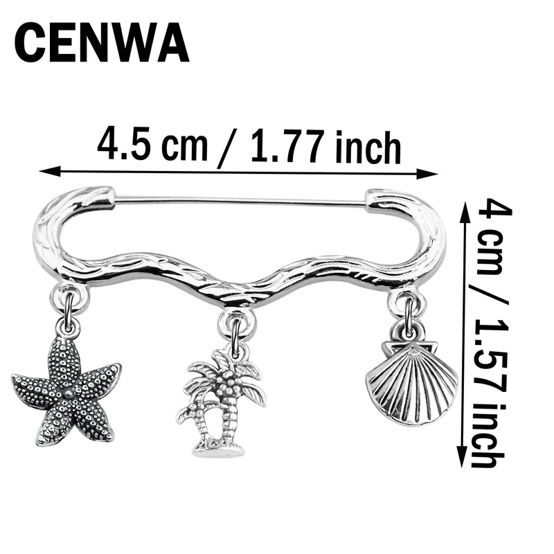 CENWA TV Show Inspired Lapel Pin Gift Beach Jewelry Adventure