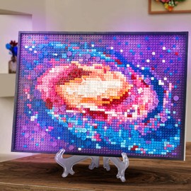 STMIGAIBLOCKS The Milky Way Galaxy Micro Mini Building Kit Wall Art,Unique Universe Galaxy DIY Decor,Creative Display Collection Gift for 14+ Kids and Adults
