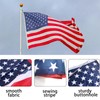 6.5ft Telescopic Flag Pole with 3x5 FT American US Flag